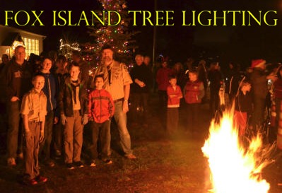 Fox Island Annual Tree Lighting & Bonfire