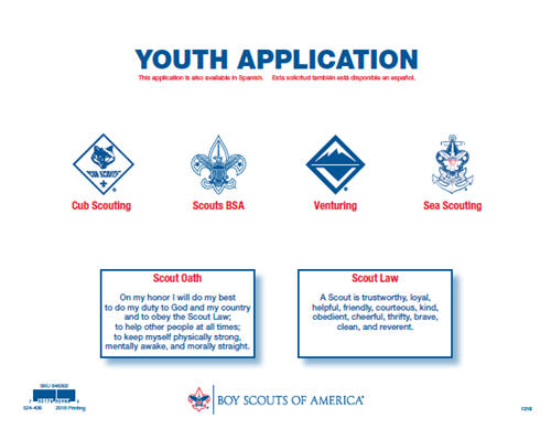 Download BSA Youth Application Form