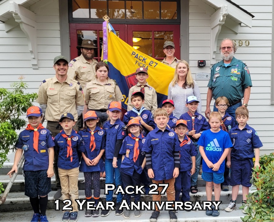 Pack 27's 12 year Anniversary